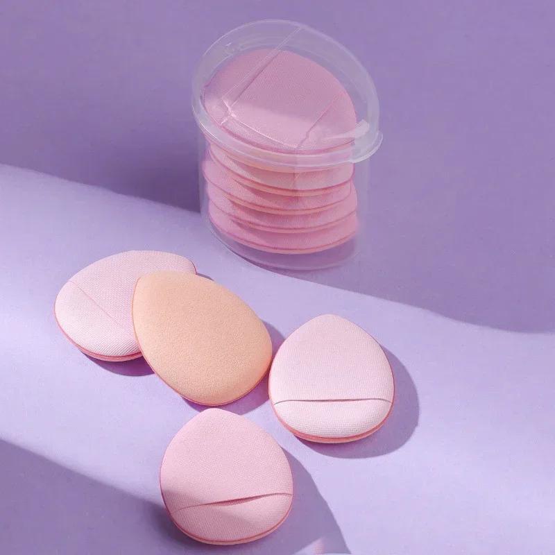 6/10Pcs Mini Finger Puff Foundation Small Air Cushion Powder Sponge Face Concealer BB Cream Cosmetic Applicator Makeup Tools