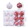 Holiday Party Foam Ornaments with 6cm Colorful Specks Lightweight Christmas Tree Decoration for Home Commercial Use