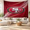 San Francisco 49ers Wall Tapestry, Soft Fabric Wall Hanging, Decorative Backdrop For Bedroom Home Wall Art