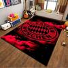 Roter und Schwarzer FC Bayern München Logo Teppich für Sportfans Dekoration Geeignet zur Verwendung als Anti-Rutsch für Wohnzimmer Schlafzimmer Sofas