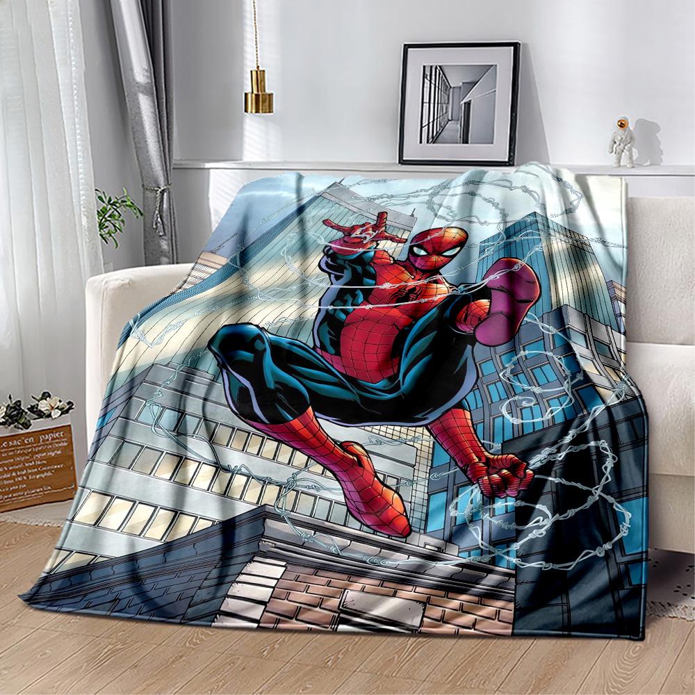1pc Spider-Man Action Blanket Soft and Warm for Sofa Office Camping Travel Livingroom Great Gift for Friends and Family Comfortable