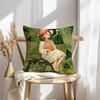 Woven Patterns Cushion Cover Soft  EasyWash Pillow Case  Versatile for Couch Bed Travel and Office