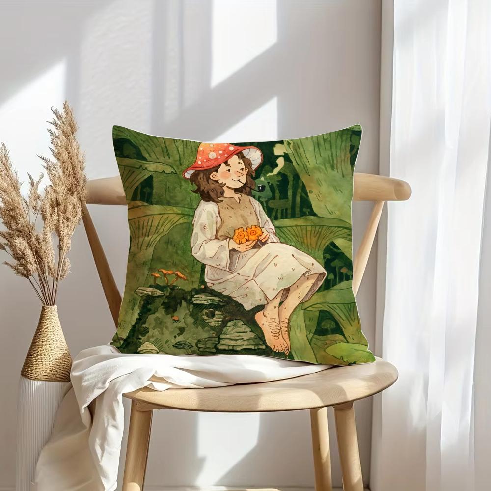 Woven Patterns Cushion Cover Soft EasyWash Pillow Case Versatile for Couch Bed Travel and Office