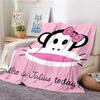 P-Paul Frank Flanell Wohnzimmer, Schlafzimmer, Schlafsofa, Picknick für Kinder, Wärme, Komfort, tragbare Decke, Geburtstagsgeschenk r2