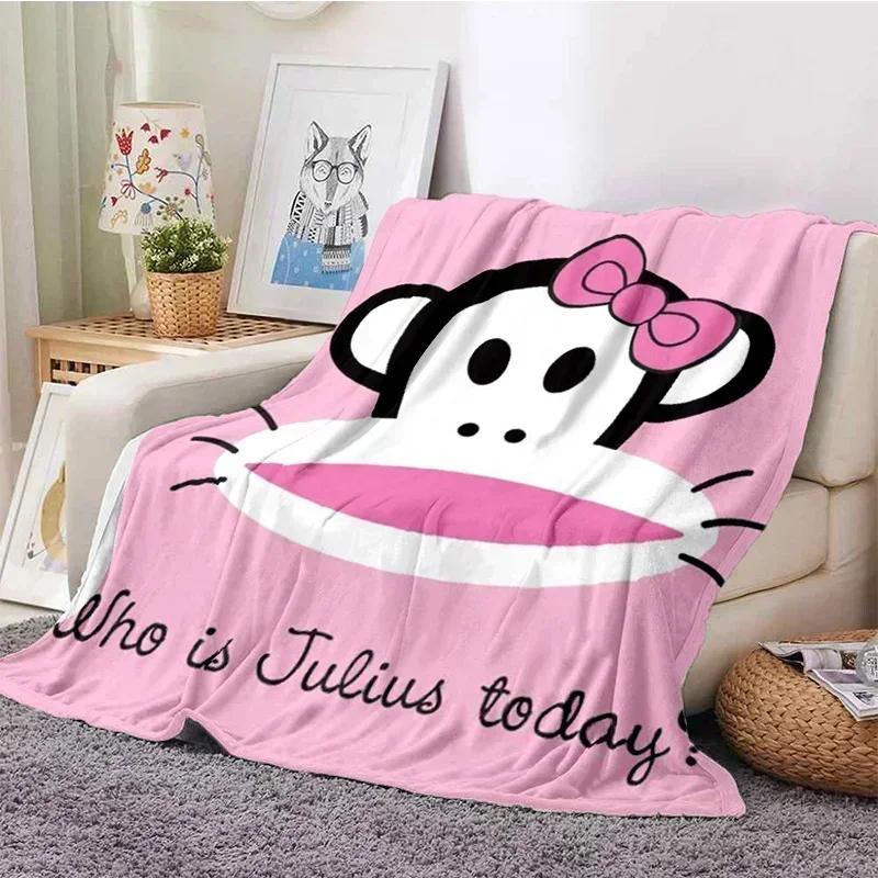 P-Paul Frank Flanell Wohnzimmer, Schlafzimmer, Schlafsofa, Picknick für Kinder, Wärme, Komfort, tragbare Decke, Geburtstagsgeschenk r2