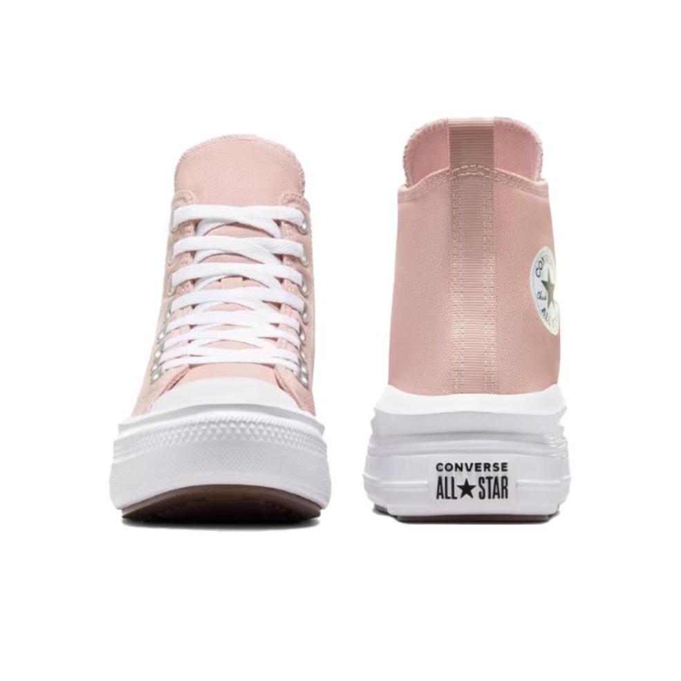 Converse Chuck Taylor All Star Move Platform High GS Static Pink Kids Sneakers White Black A08745C