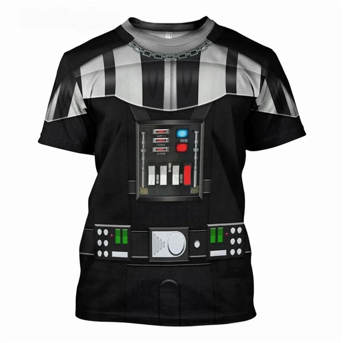 

Darth Vader Theme T-shirt 3D Print Sport Quick-dry Breathable Tshirt Men Cosplay Street Casual Fashion Parent-child Short Sleeve S
