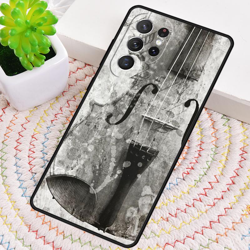 

Чехол из ТПУ для телефона с изображением скрипки и ноты для Samsung Galaxy note 10 pro S26 S25 S24 S23 S22 Ultra Plus S21 FE S20 Ударопрочный чехол Galaxy S23 Ultra