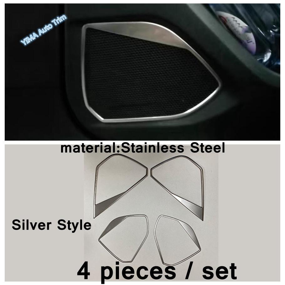 Silver Interior Fit For Peugeot 3008 5008 GT 2017 - Glove & Gear Shift Box Sequ / AC Vent / Door Handle Bowl Cover Trim