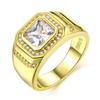 Fashion Weeding Rings for men Genuine Austria Crystal 18KRGP Gold Color anel For Women New Sale Hot full size 8 9 10 11 12 13