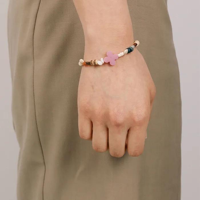 Full Clover Bracelet Angora Pink