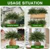 16 Pcs 18' Artificial Norfolk Pine Stems, Faux Christmas Greenery for Vases, Holiday Home Decor