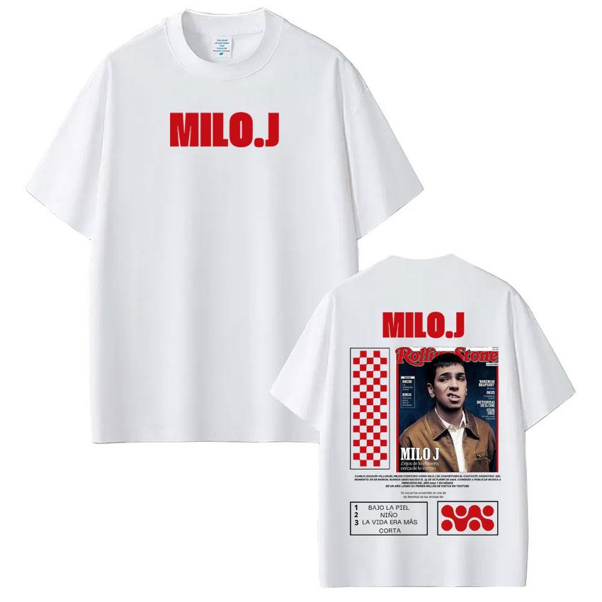 Rapper Milo  J Album Cover 2025 Graphic Tshirt Men Women Fashion Hiphop Tshirt Shortsleeved Loose Casual Harajuku Tshirts