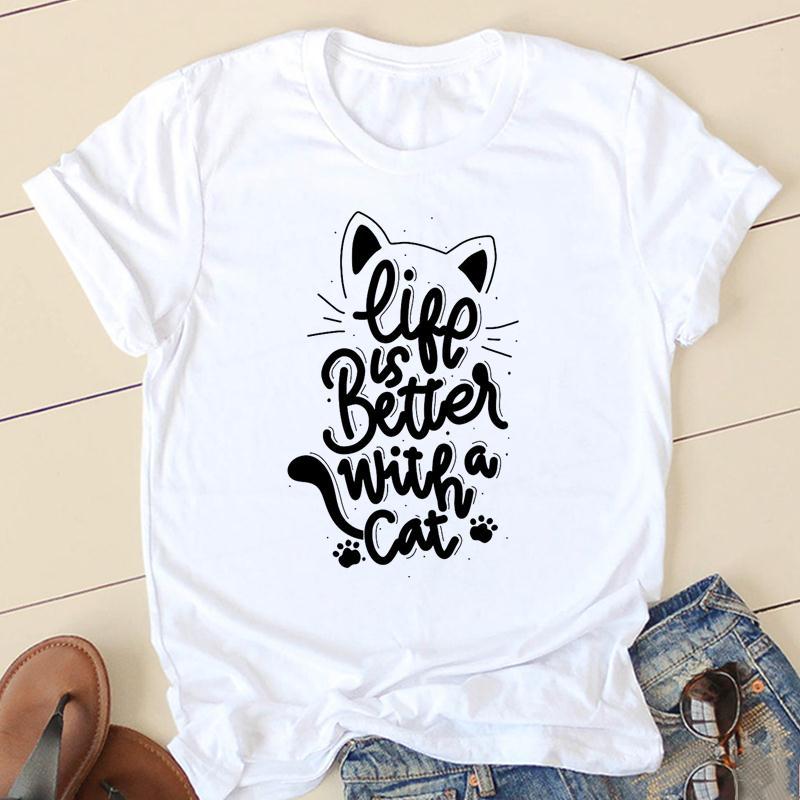 GMXIA женские модные повседневные летние весенние однотонные футболки с круглым вырезом — фото 6