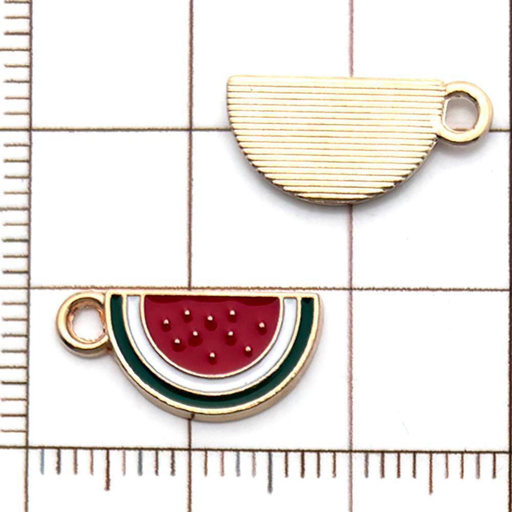 20-Piece Colorful Enamel Fruit Pendant Charms for DIY Bracelets: Strawberry, Cherry, Pineapple, and More