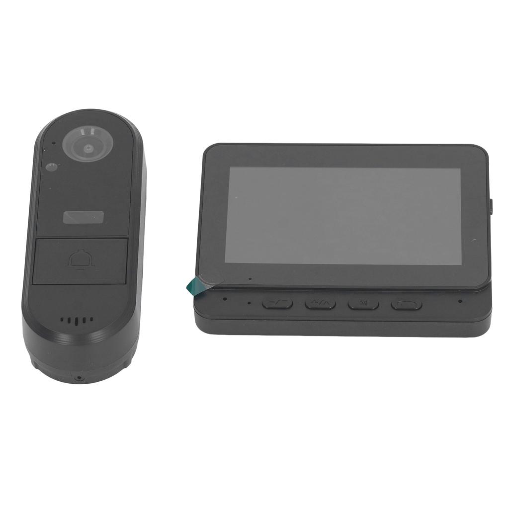 Video Doorbell WiFi 2 Way Intercom 8MP 1080P LED Night Vision Fill Light 170 Degrees  Viewing Angle Rechargeable with