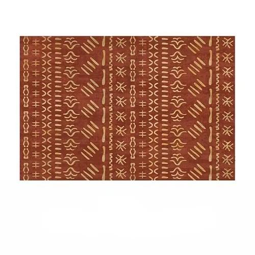 Bohemian Pattern Decorative Carpet Tribal Style Moroccan Luxury Persian Art Multi-style Rug Geometric Loop-pile Rug