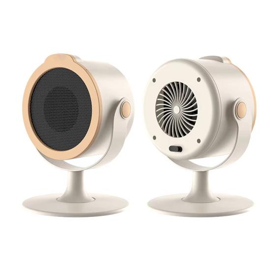 Portable Electric Desktop Heater Energy-saving Efficient Indoor Heater Silent Operation Mini Fan Heater Foot Warmer for Home Office Use