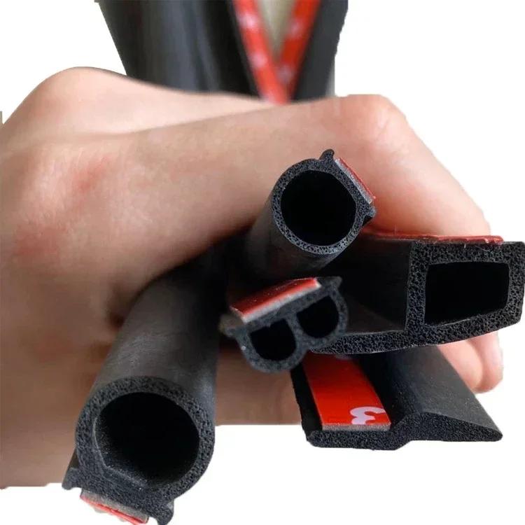 4m Car Door Seal Strip Auto Rubber Seal D Z P Type Noise Insulation Anti-Dust Soundproof Sealing Strips Interior Accessories