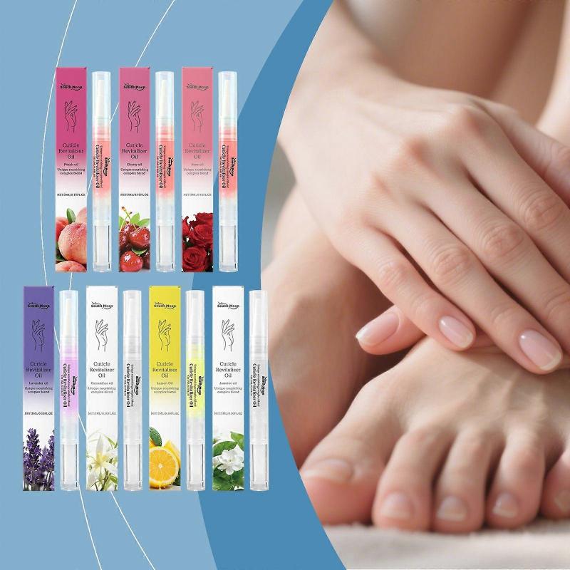 7pcs Cuticle Oil Pens for Nail Care,Cuticle Revitalizer Oil Pen with Soft Brush,Cuticle Oil To Prevent Nail Cracking and Dry