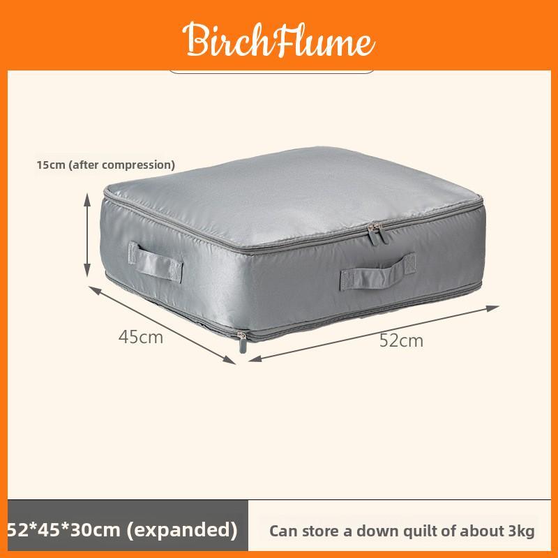 Cotton Satin Duvet Storage Bag Large Collapsible Organizer For Bedroom And Travel Use
