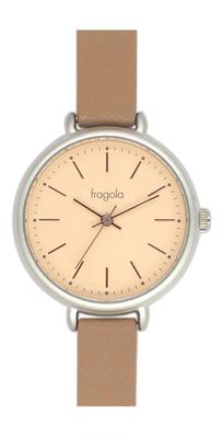 Fragola Voděodolné Měkká Barva Hodinky Hnědé [Sledovat] H01222S-1 MOCHA/OR Dámské