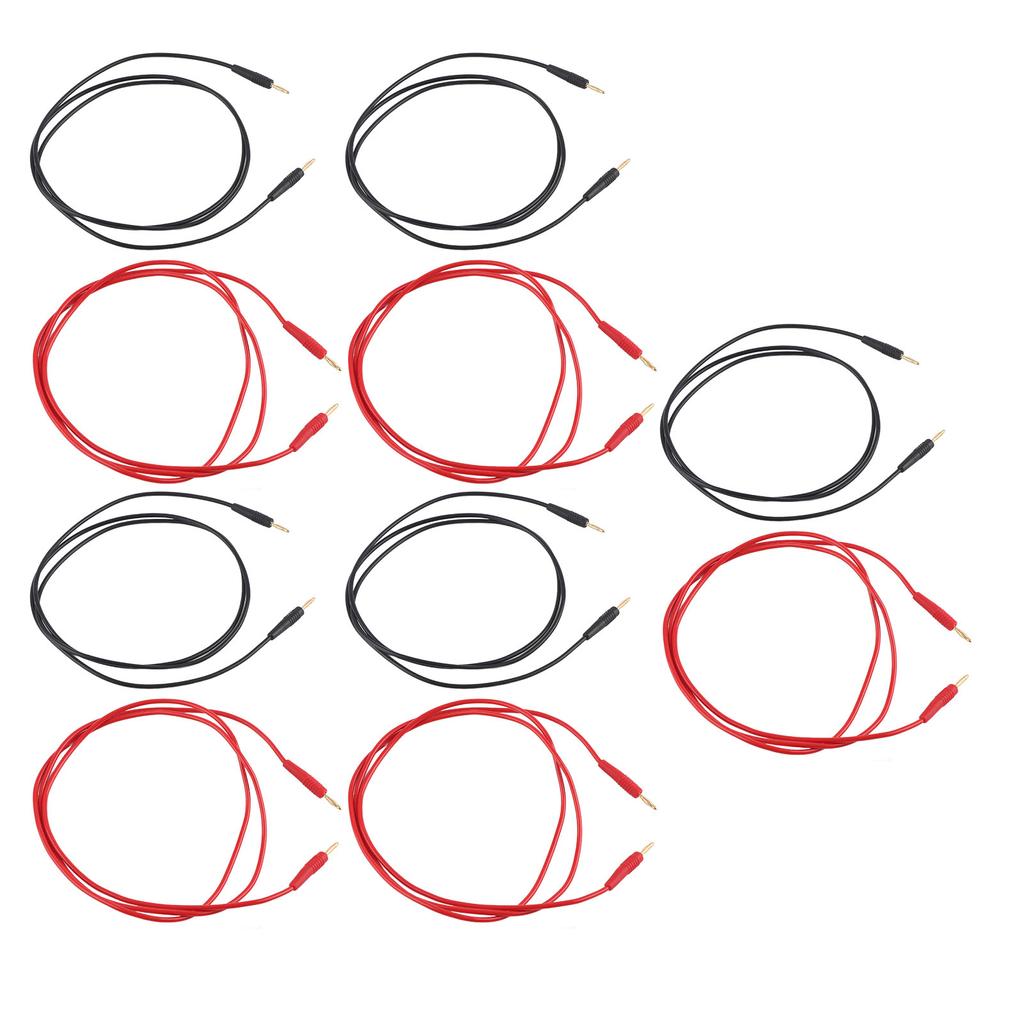 5 Sets Banana Test   Testing Cable Male To Male 2mm 30V AC 60V DC 10A Accessory Set Kit