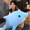 Adorable Dolphin Plush Toy Doll Soft Hug Pillow For Girls Customizable With Logo