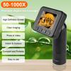 50-1000X Handheld HD Digital Microscope 2 Inch LCD Screen Digital Microscope USB High Definition Magnifying Glass with LED Light