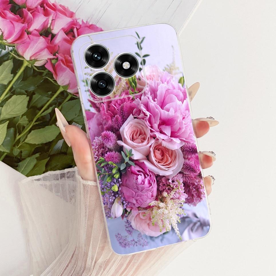 For Honor X5C / Huawei Honro X5C Plus Phone Case Teansparent Soft TPU Casing Floral Butterfly New Fashion Painting Back Cover