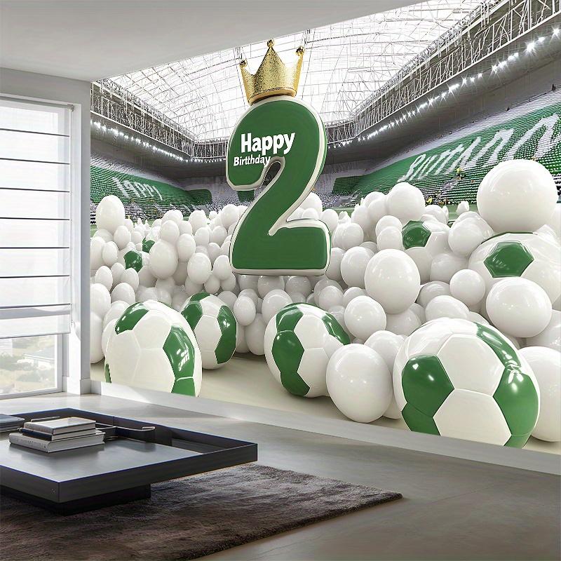 Party Backdrop Birthday Football Soccer Photo Booth Background Wall Decor