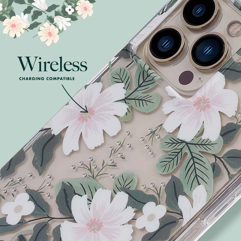 Rifle Paper Clear - Etui Iphone 14 Pro Max (Willow)