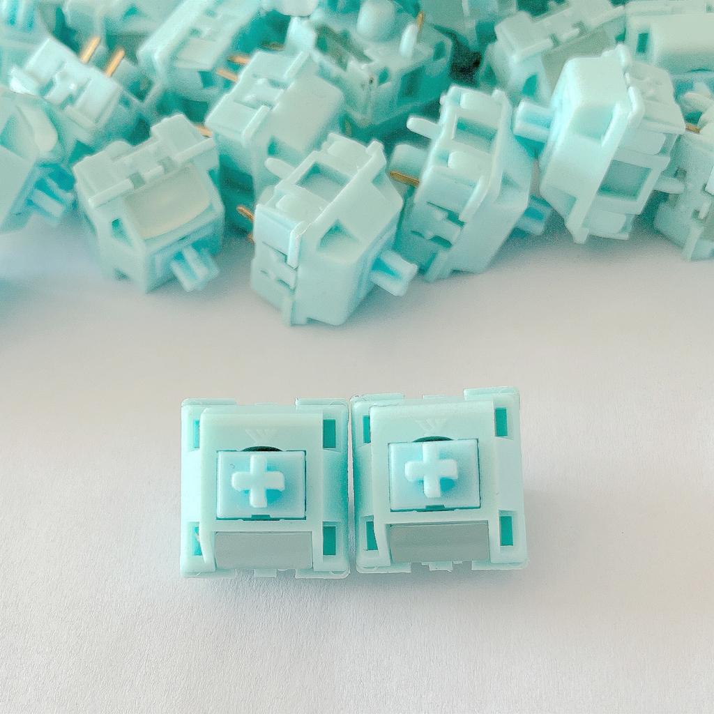 KTT Silent Blue Switch 43g 5 Pins Lineare Switches Mechanische Tastatur Stumm Glatt Fabrikgeschmiert RGB Für Spiel Büro