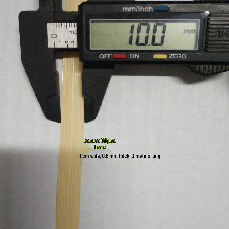 Yellow Skin Polished Bamboo Strips: Handmade Weaving Material for Crafts, Model Kites, and Decorations.