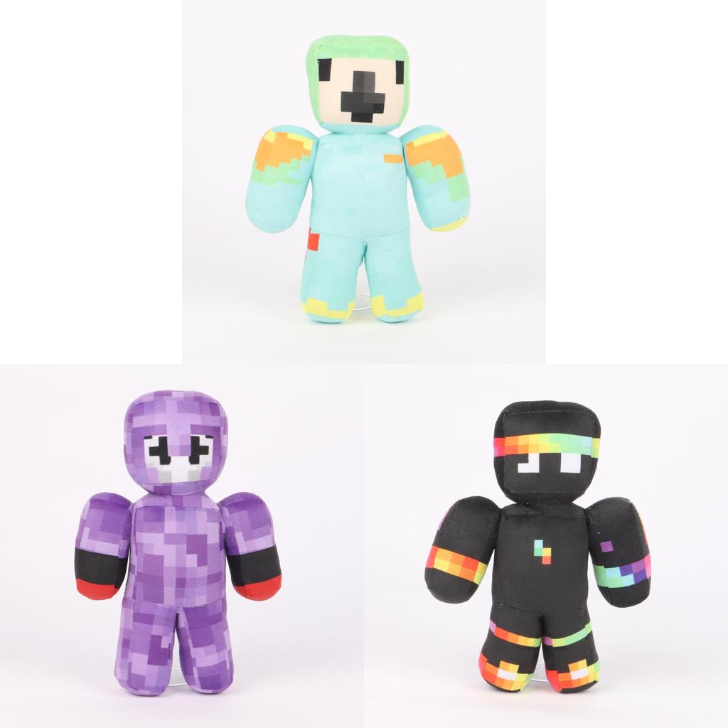 Minecraft Parrotx2 Spoke Clownpierce Cartoon Plushie With Pp Cotton Filling For All Ages