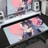 Sweet Pink Anime Girl Mouse Pad Cute Manga Mousepad Big Desk Mat Thick Rubber Base Smooth Cloth Durable Computer Mouse Mat Xxl