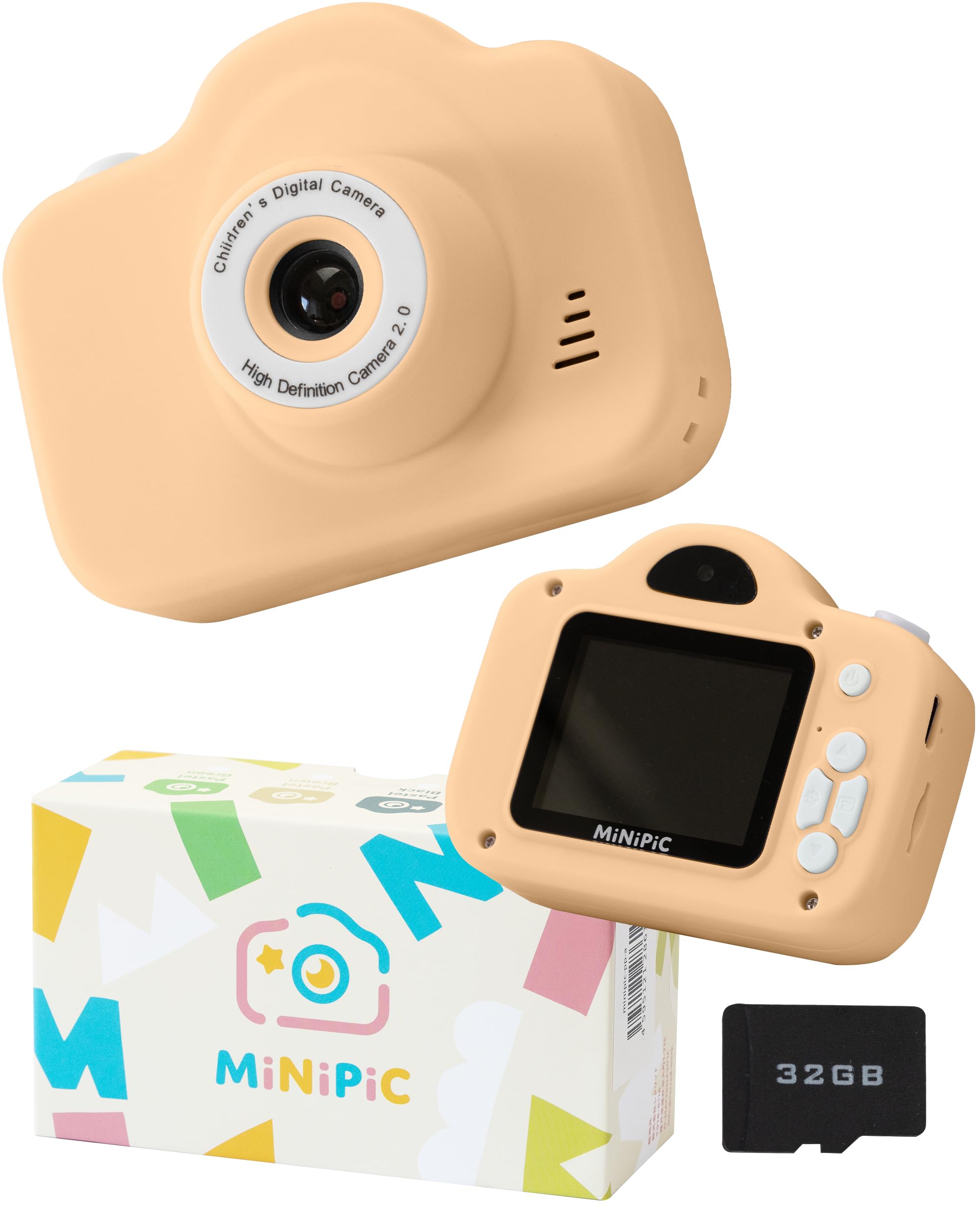 

MiNiPiC Kids Camera Smartphone Card Reader Lightning Connector Pastel Yellow