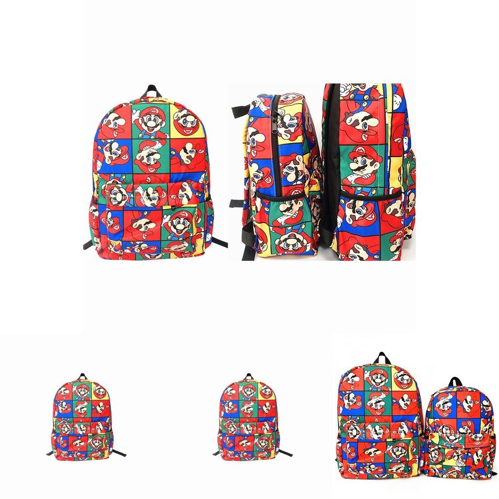 Super Mario Bros Rugzak Kinderen Schooltas Kerstcadeau Verstelbare Banden!