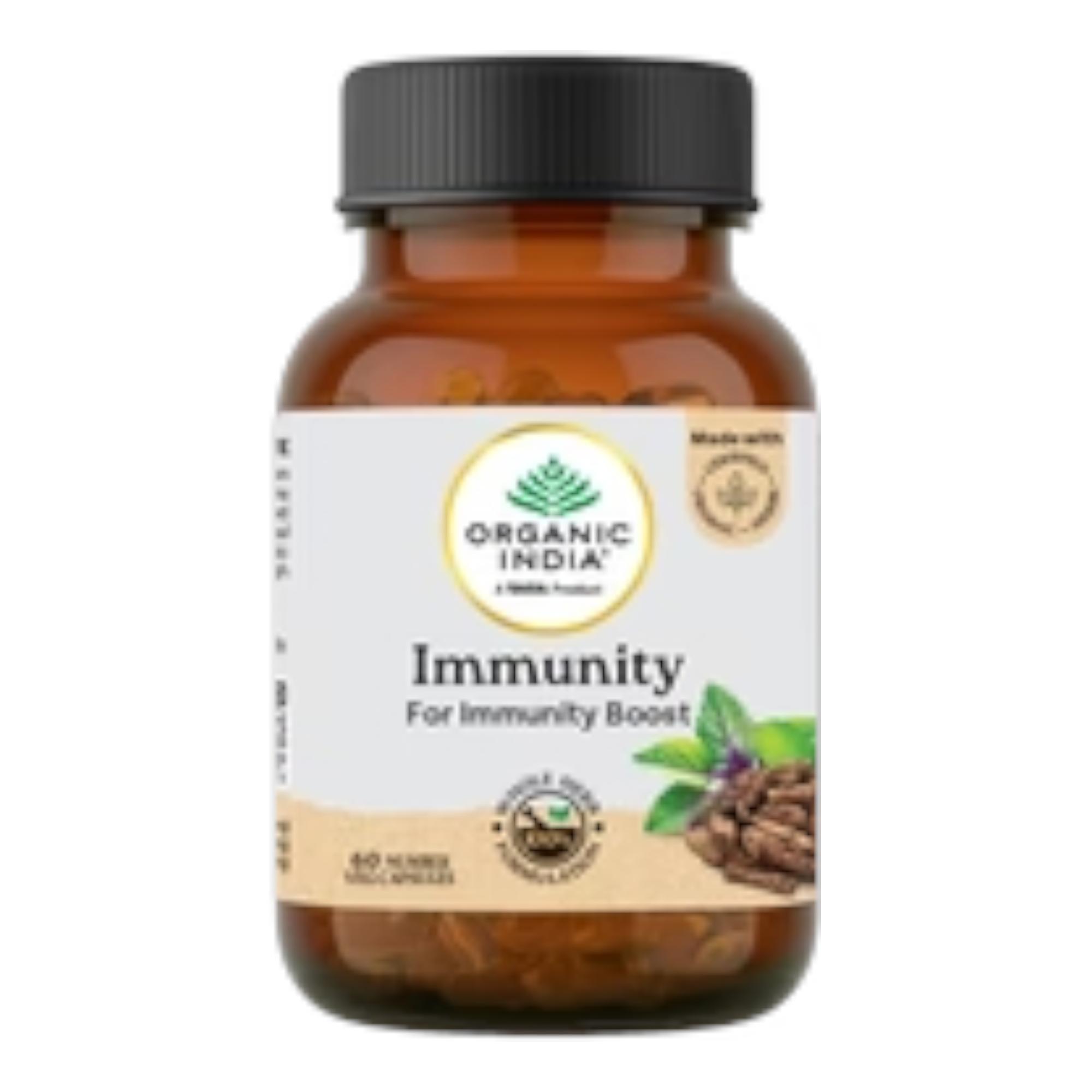 

TATA Organic India Immunity Capsules 180 Veg Boost Immune Support Cold Relief Certified Organic