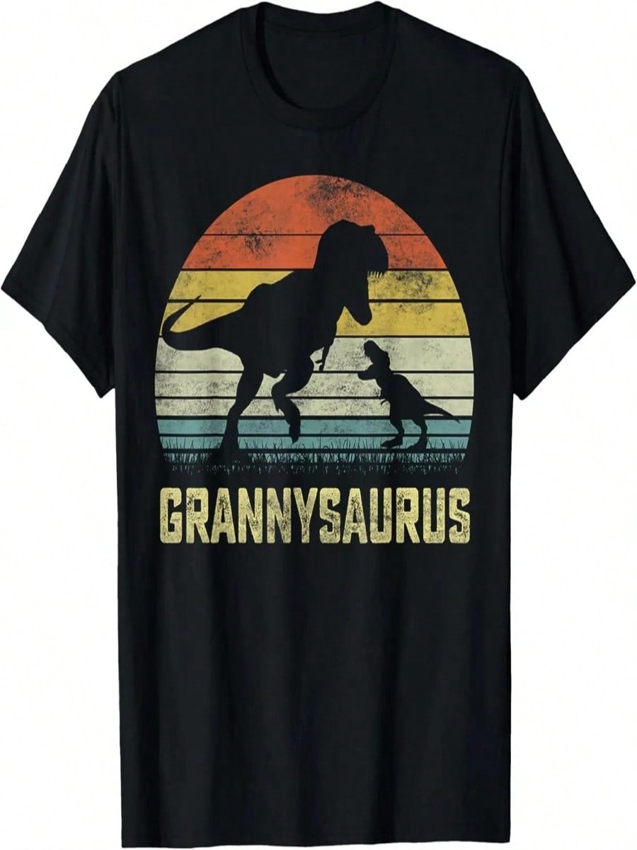 Grannysaurus T Rex Dinosaur Granny Saurus Family Matching T-Shirt S разноцветный