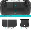 LUCKEASY Left Drive for Xpeng G9 LHD 2023-2026 Car Floor Mats Cargo Liner Trunk Pad TPE 3D Foot Mat Waterproof Accessories BLACK