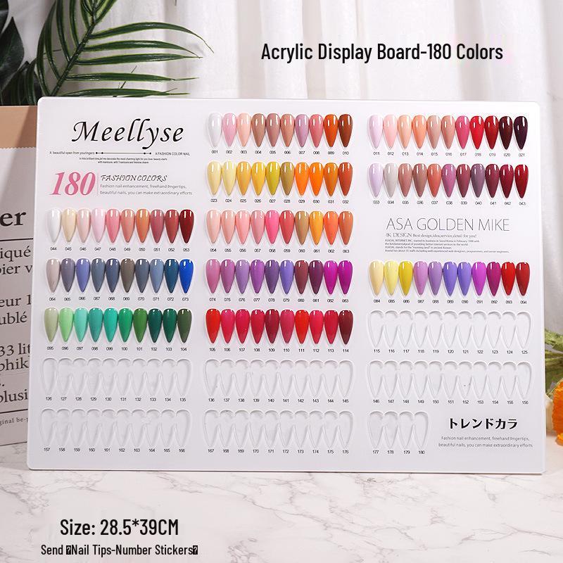 Nail Art Color Chart Display Board - Available In 60, 80, 96, 120, 160, 200, or 240 Colors