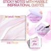 Zonon 12 Pcs pirational Sticky Notes 3 x 3 Inch Fun Motivational Note Pads 50 Sheets Per Notepad Housekeeping Week Gifts Positive Affirmations Gifts