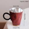 Pure Copper Coffee Mug ,Handcrafted Retro Engraving Hammer Texture 260 ml Beer Moscow Mule Tumbler Water Cup,Tea Water Tableware