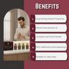 Ananta Pack of 6 Attar Perfume Oils 6ml – Aura, Dubai Oud, Black Musk, Desire, Aqua AQ & White Sandal | Long Lasting Fragrance Set for Men & Women