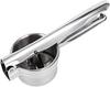 Pop Frog Stainless Steel Hand Potato Masher, Commercial Grade, with 3 Interchangeable Discs, Long Handle, for Crushing Potatoes, Chopping Noodles, Min