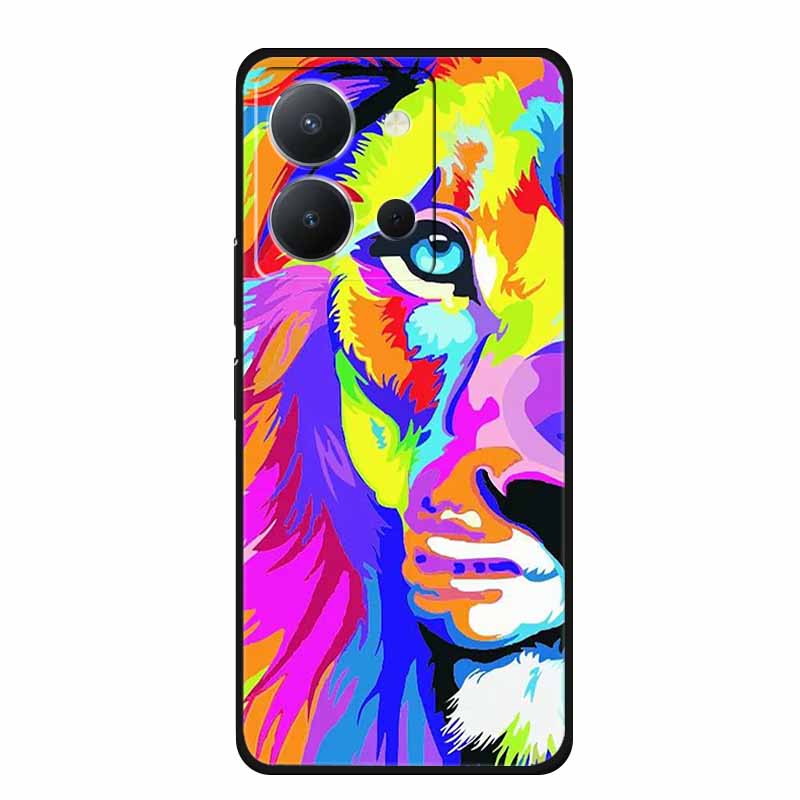For Vivo Y36 4G Case Luxury TPU Soft Silicone Phone Cases Back Cover For VivoY36 4G Russian Version Shockproof Flowers New Funda