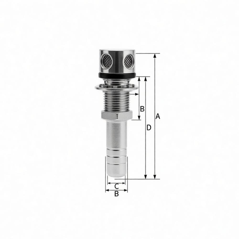 Boat Water Tank Air Vent 316 Stainless Steel Marine Fuel Exhaust Fitting 16mm 19mm Yacht Hardware Accessory Yacht Parts