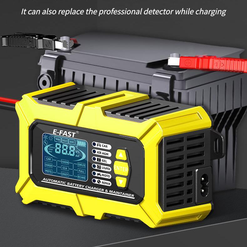 E-FAST 12V 6A Smart Battery Charger & Tester Combo