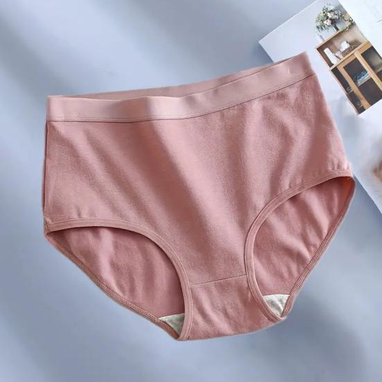 Women'S Cotton Underwear High Waisted Tummy Control Full Coverage Panties Ladies Soft